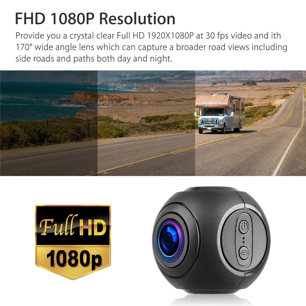 Mini DashCam FHD 1080p G-Sensor Med Mörkerseende - CarEQ